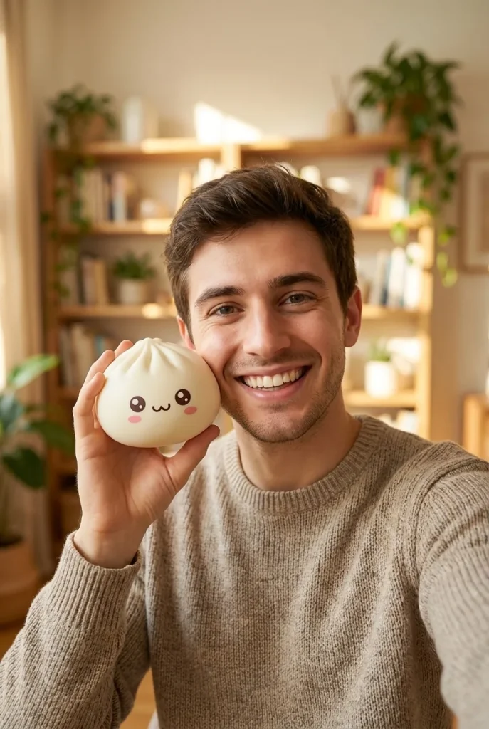 Mystery Dumpling Squishy in everyday life