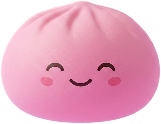 Mystery Dumpling Squishy being squeezed, soft slow-rise foam