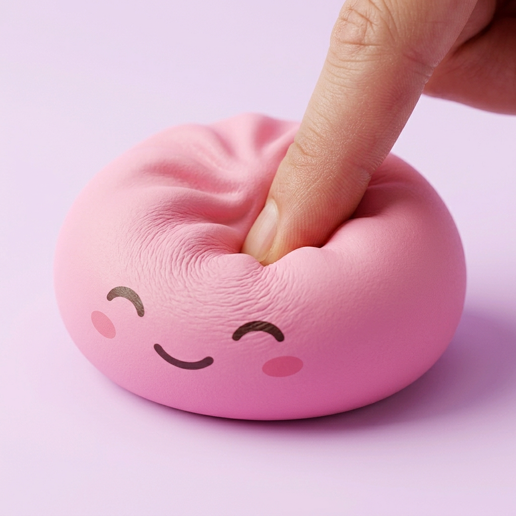 Mystery Dumpling Squishy — slow-rise effect, the foam springs back slowly