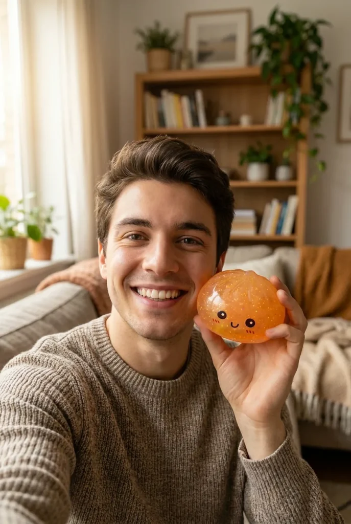 Mystery Glow in the Dark Dumpling Squishy in everyday life