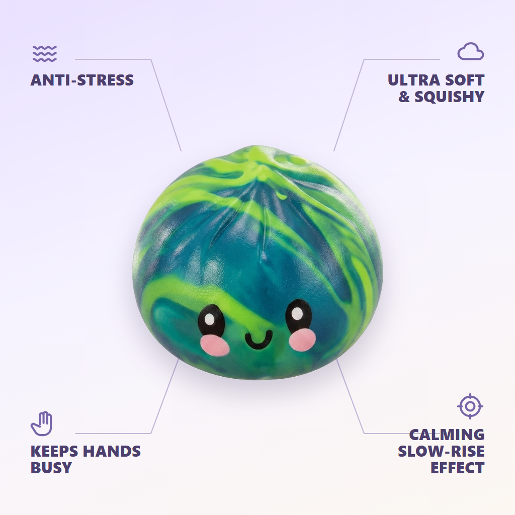 Mystery Tie-Dye Dumpling Squishy Mini — its benefits