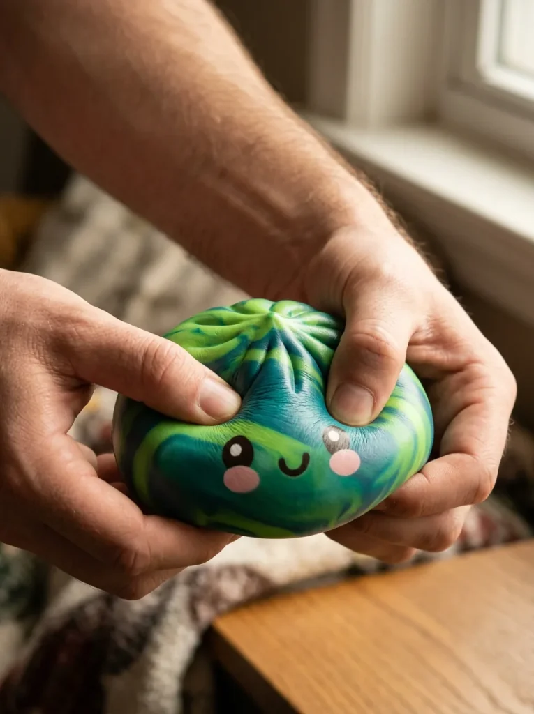 Mystery Tie-Dye Dumpling Squishy Mini mid-squish