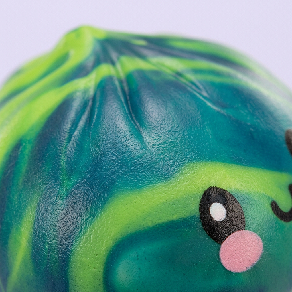 Mystery Tie-Dye Dumpling Squishy Mini — close-up of the texture