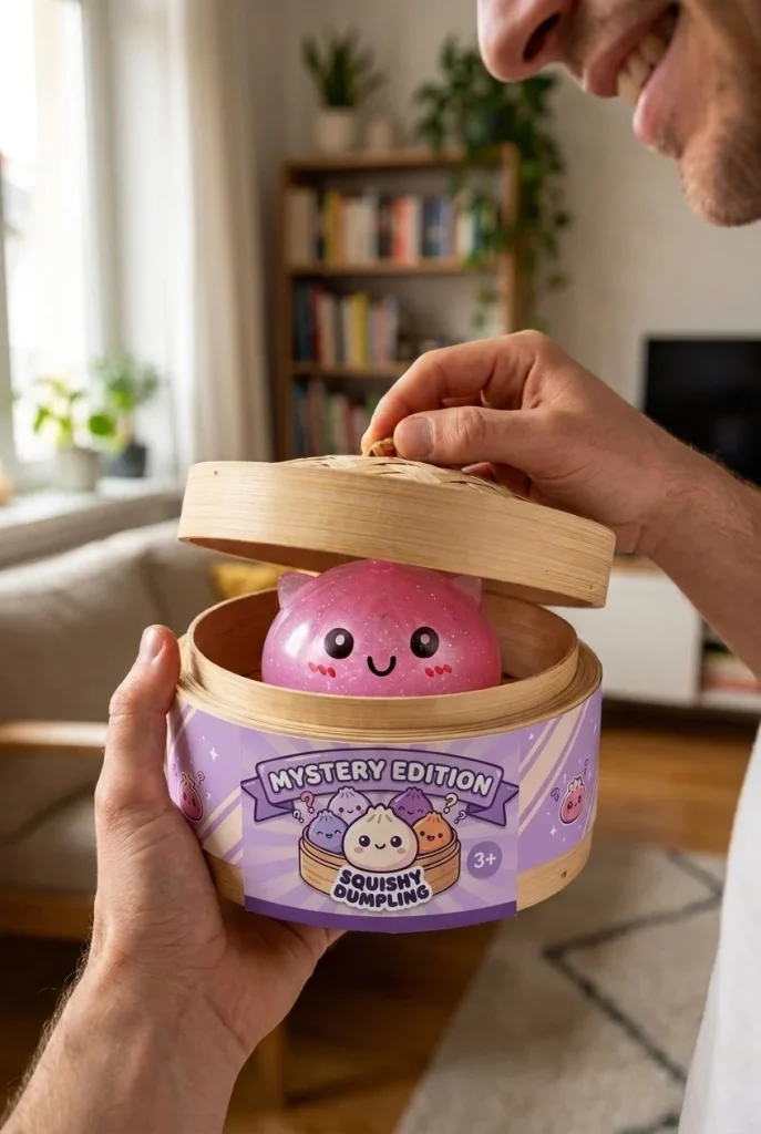 Mystery Unicorn Dumpling Squishy unboxing moment