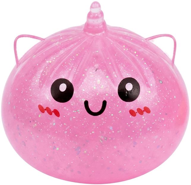Mystery Unicorn Dumpling Squishy being squeezed, soft slow-rise foam