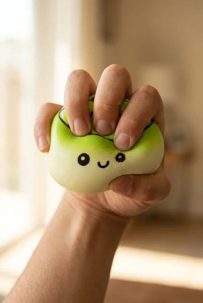 Football Mystery Dumpling Squishy mid-squish