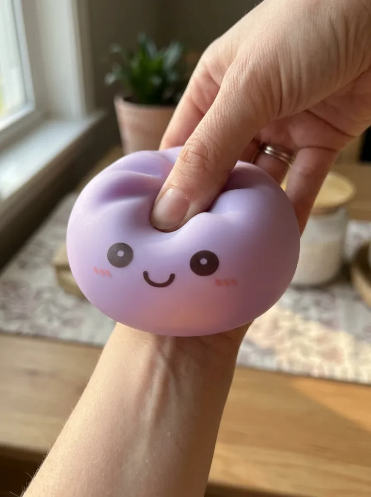 Mystery Squishy Dumpling Night Light mid-squish