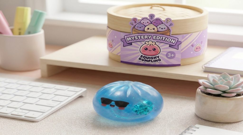 Mystery Dumpling Squishy – Summer Edition in its kawaii setting
