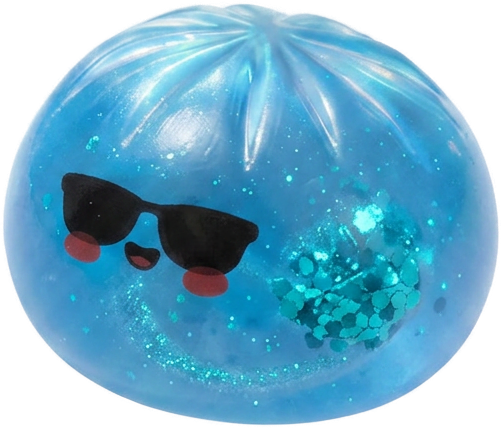Mystery Dumpling Squishy – Summer Edition being squeezed, soft slow-rise foam
