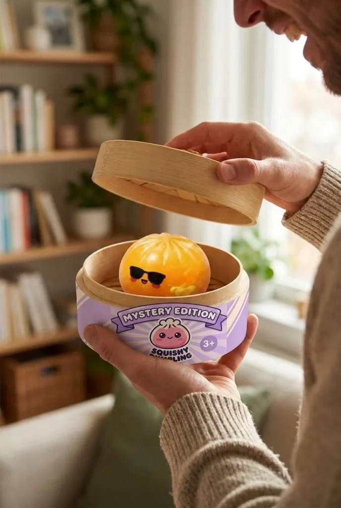 Mystery Dumpling Squishy – Sunglasses Surprise unboxing moment