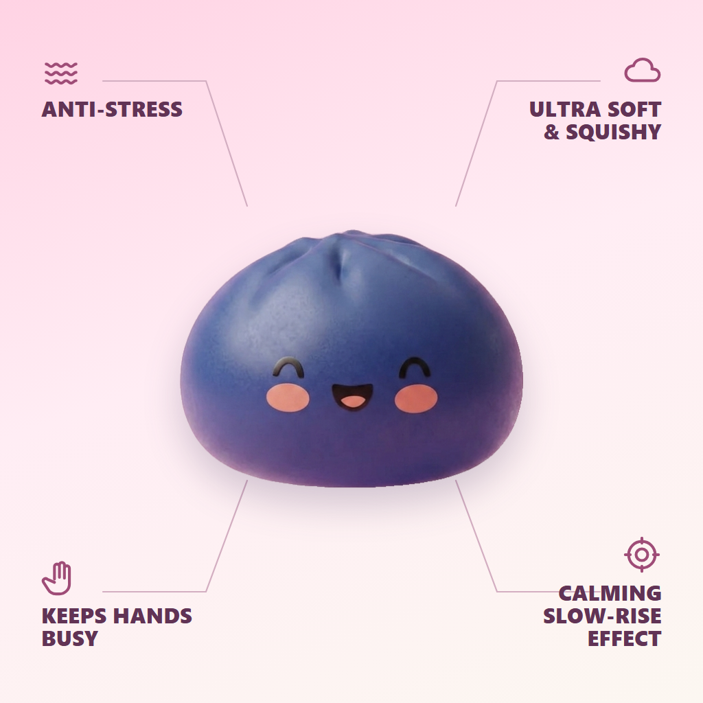 Midnight Navy Blue Dumpling Squishy — its benefits
