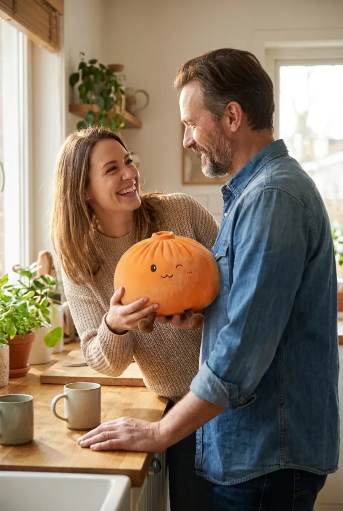 Giant Orange Dumpling Squishy as a gift idea