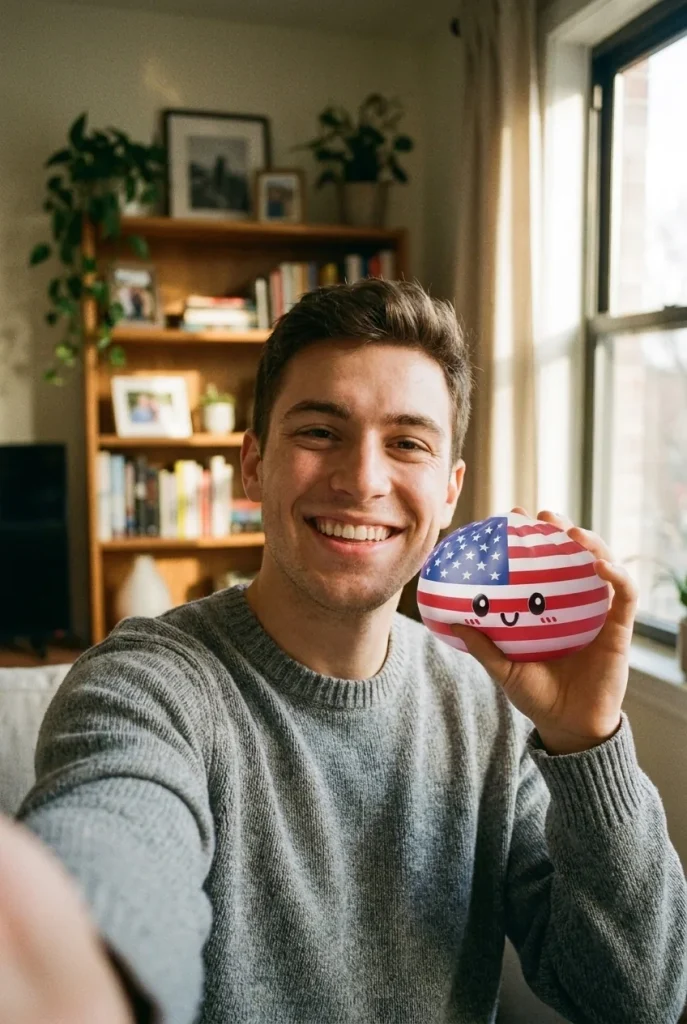 Squishy Dumpling USA in everyday life