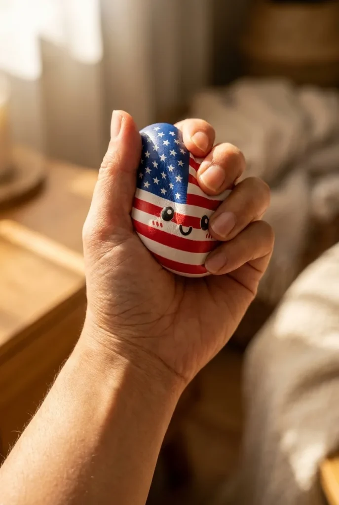 Squishy Dumpling USA mid-squish
