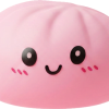 Pink Blossom Squishy Dumpling being squeezed, soft slow-rise foam