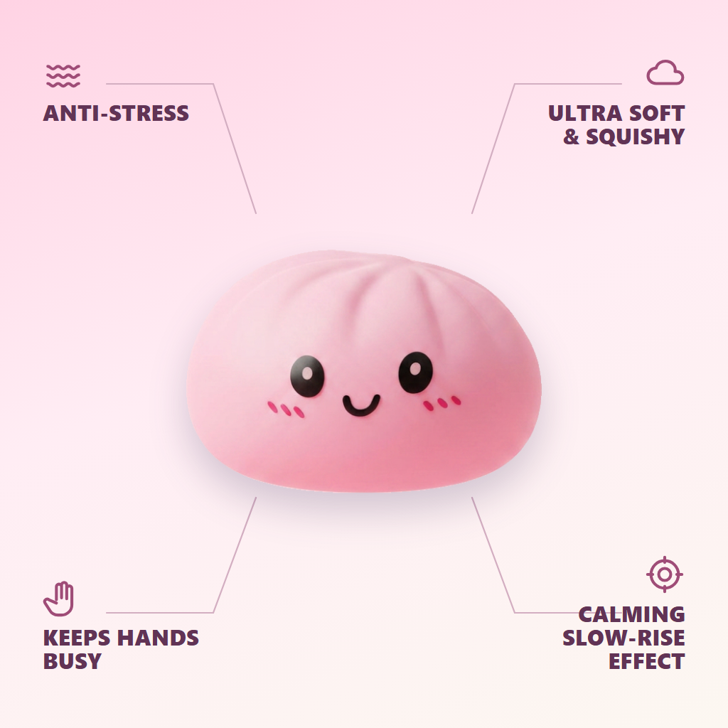 Pink Blossom Squishy Dumpling — its benefits