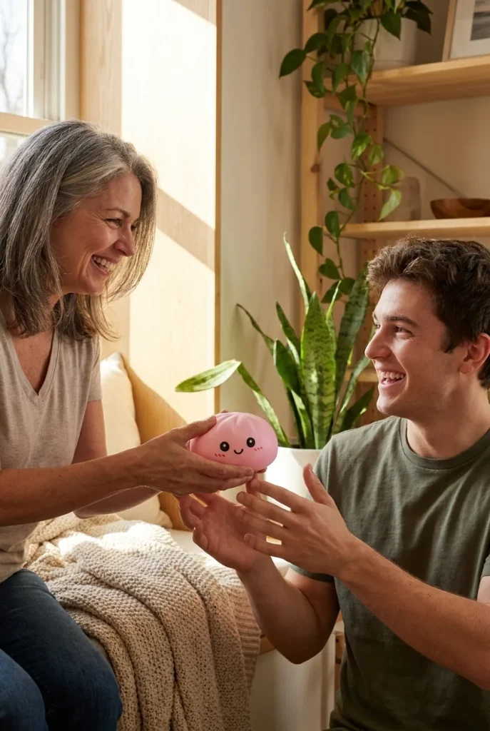 Pink Blossom Squishy Dumpling as a gift idea