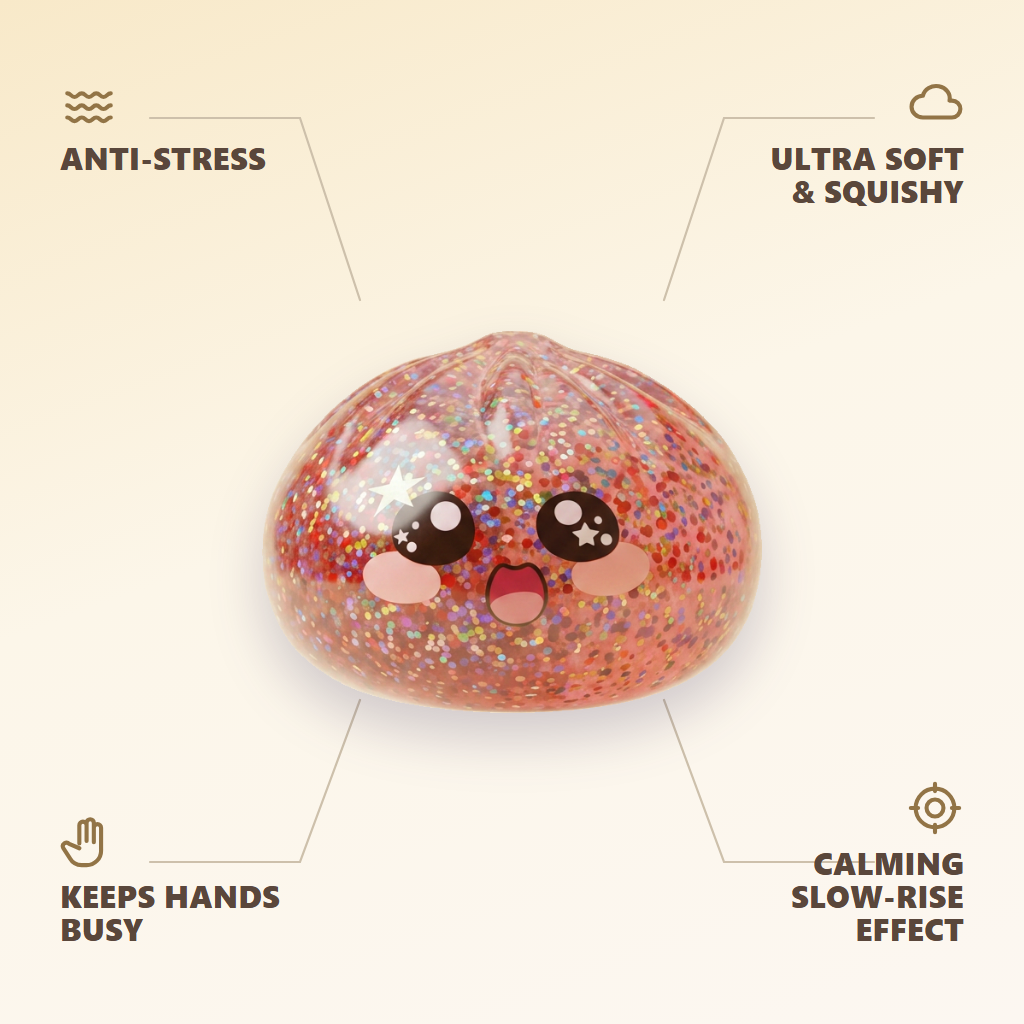 Pink Galaxy Dumpling Squishy — its benefits