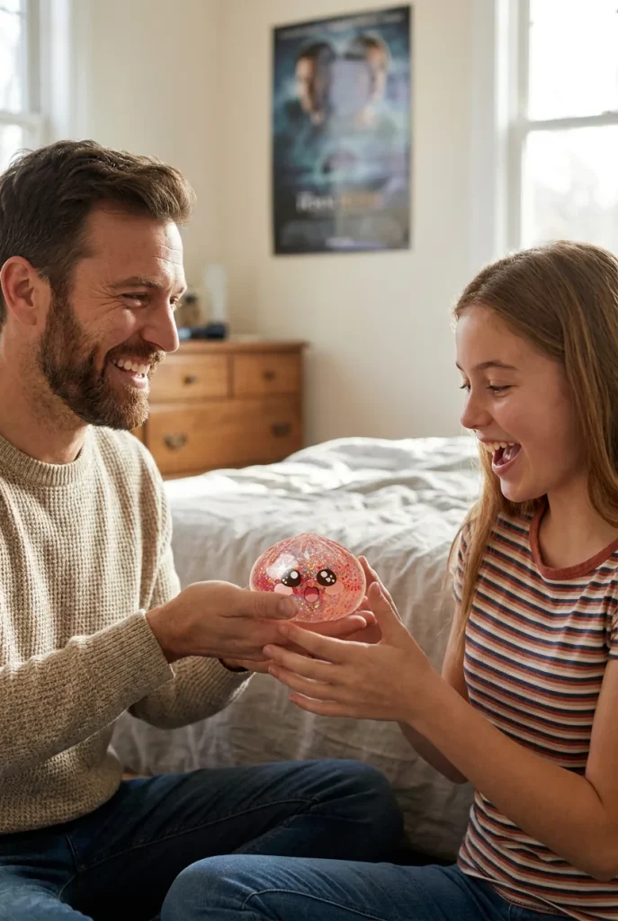Pink Galaxy Dumpling Squishy as a gift idea