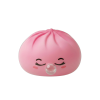 Pink Rare Blow Dumpling Squishy being squeezed, soft slow-rise foam