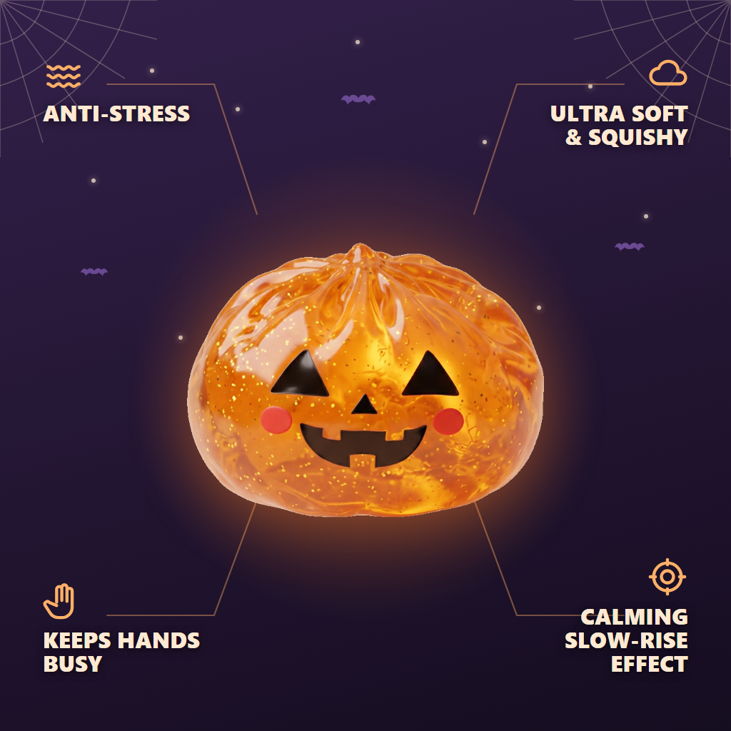 Light-Up Pumpkin Halloween Dumpling Squishy — its benefits
