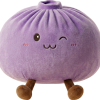Giant Purple Dumpling Squishy being squeezed, soft slow-rise foam