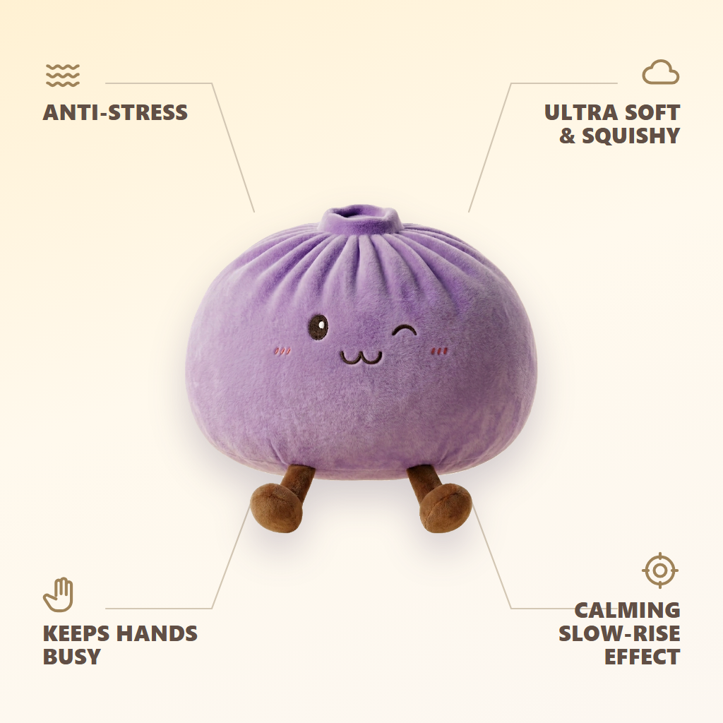Giant Purple Dumpling Squishy — its benefits
