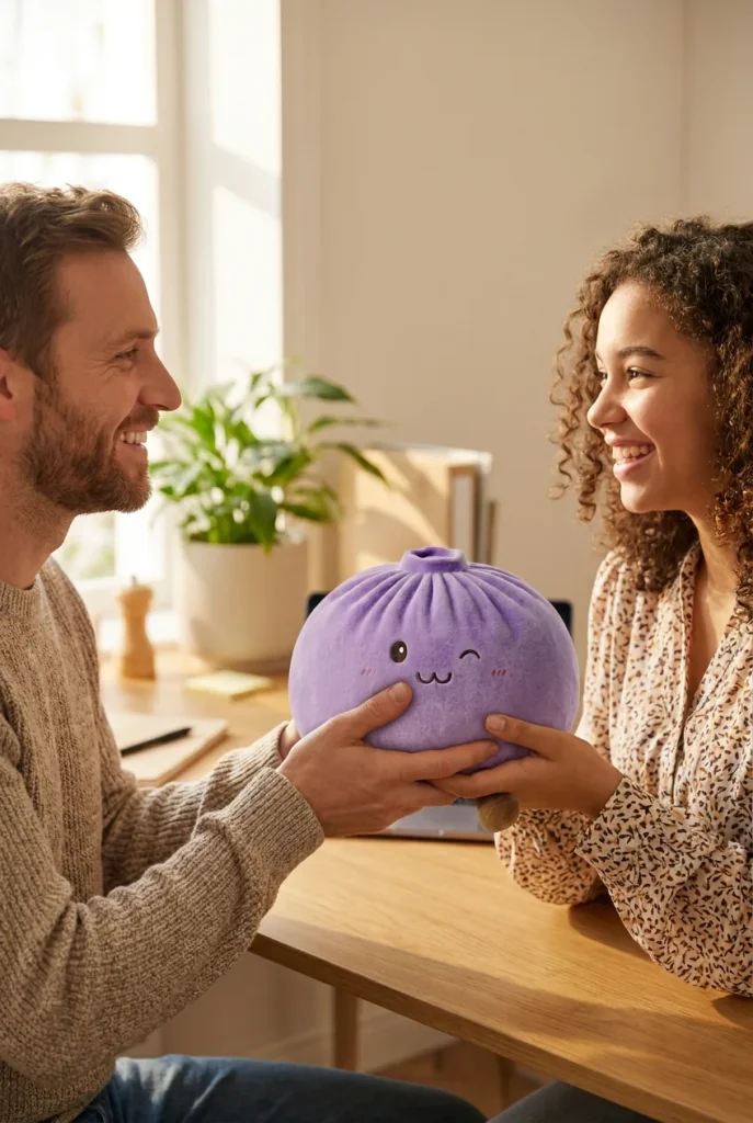 Giant Purple Dumpling Squishy as a gift idea
