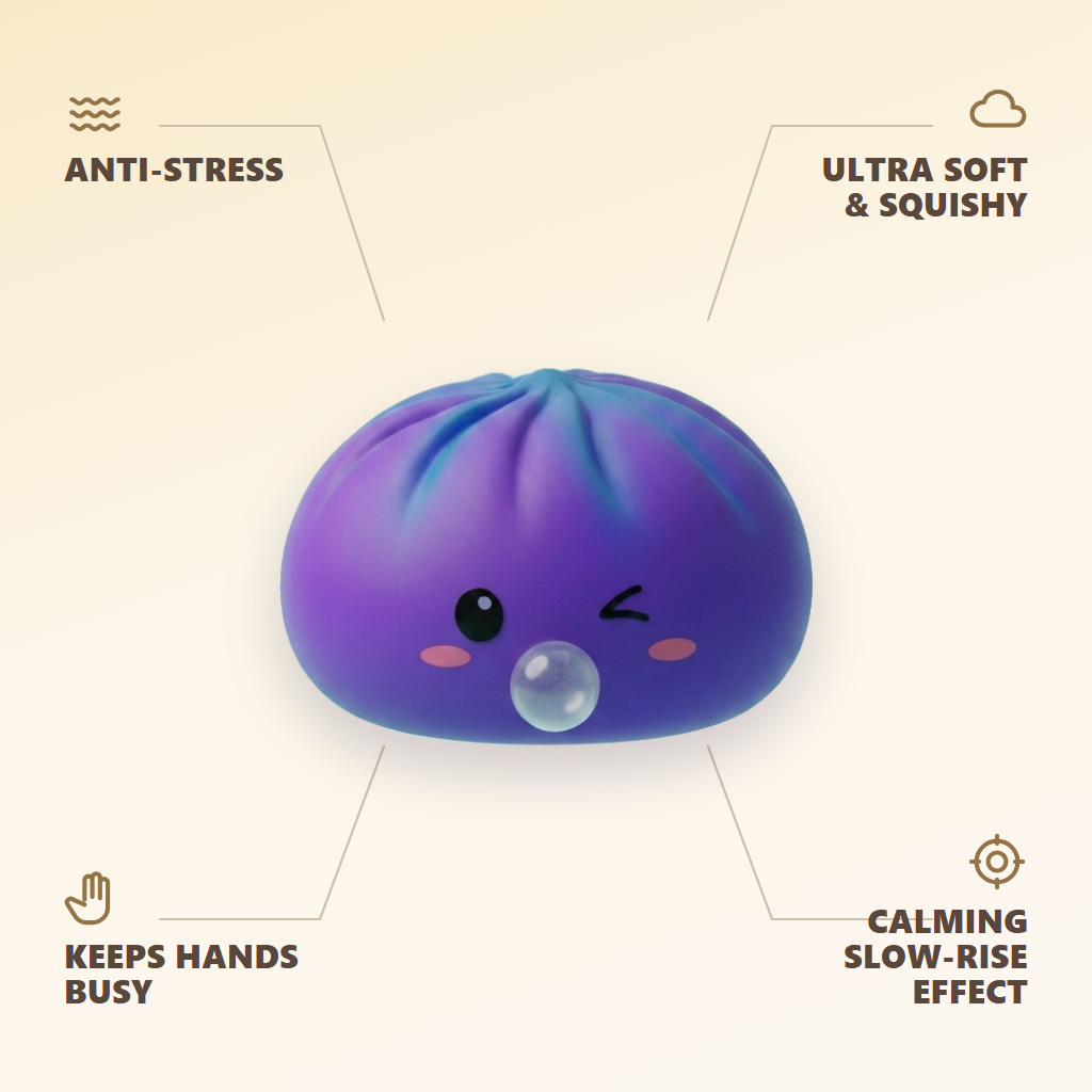 Cosmic Purple Rare Blow Dumpling Squishy — its benefits