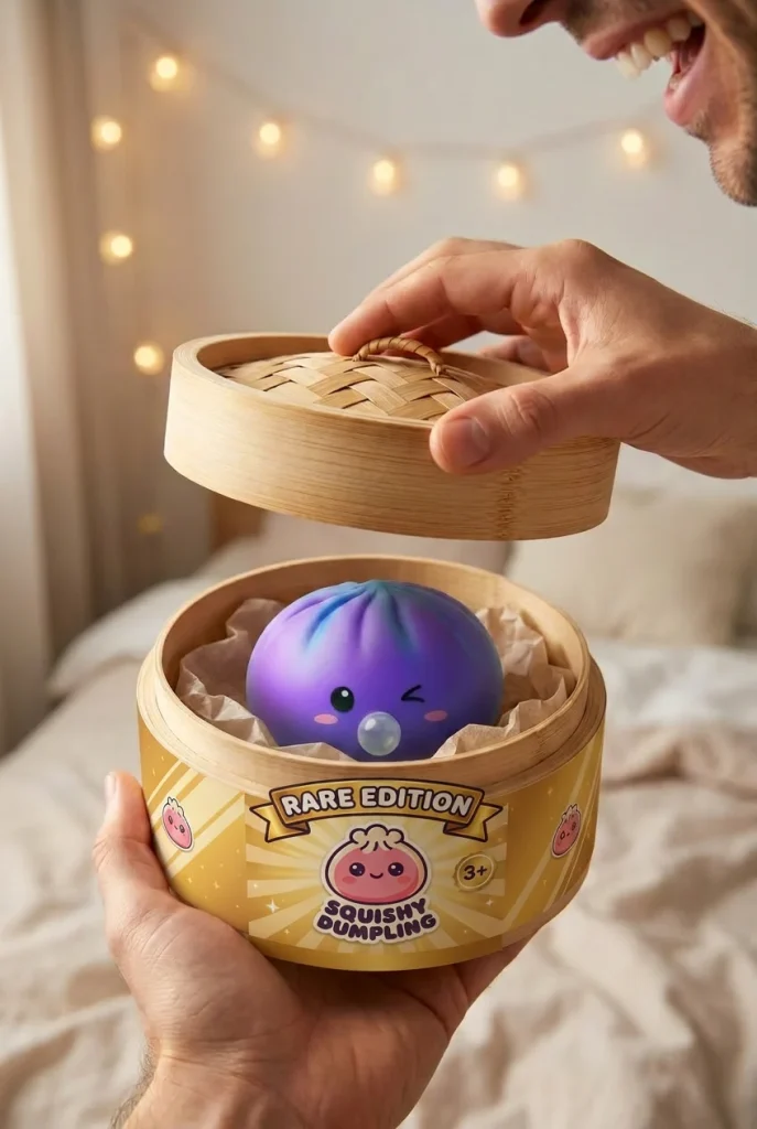 Cosmic Purple Rare Blow Dumpling Squishy unboxing moment
