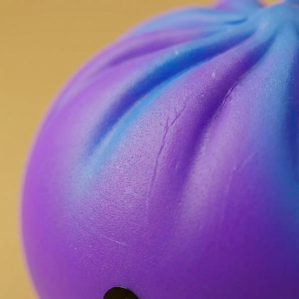 Cosmic Purple Rare Blow Dumpling Squishy — close-up of the texture