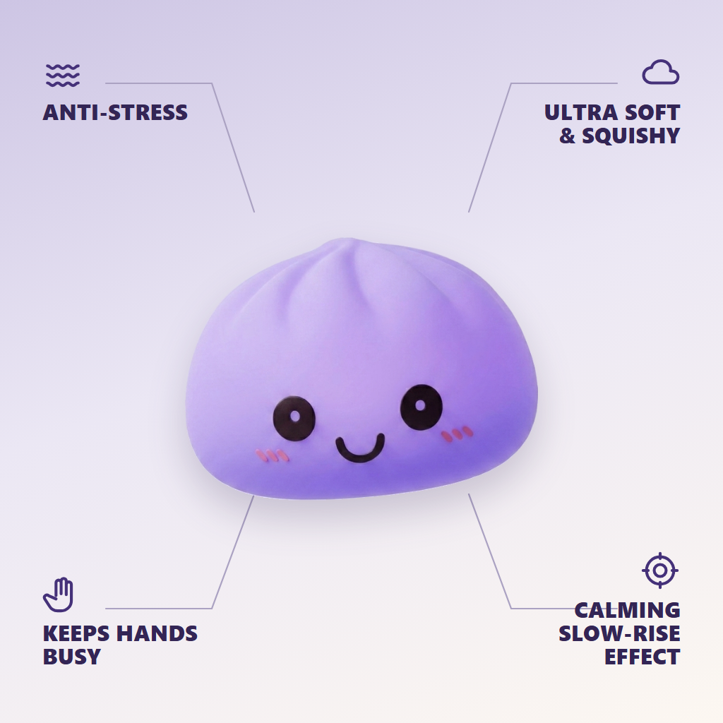 Purple Glow Dumpling Squishy Night Light — its benefits