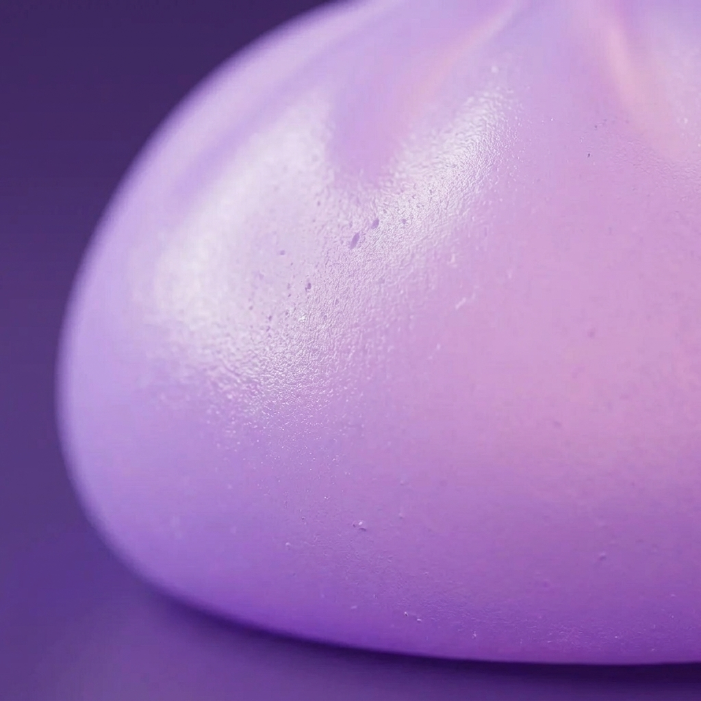 Purple Glow Dumpling Squishy Night Light — close-up of the texture