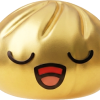 Rare Gold Treasure Dumpling Squishy being squeezed, soft slow-rise foam