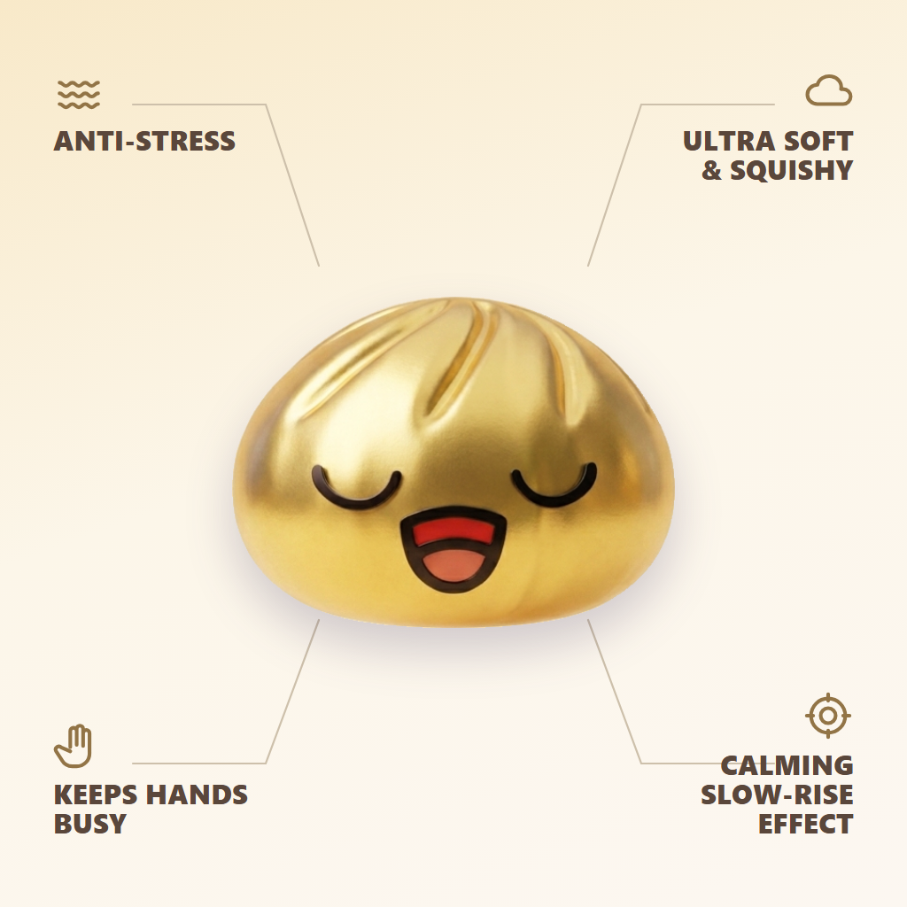 Rare Gold Treasure Dumpling Squishy — its benefits