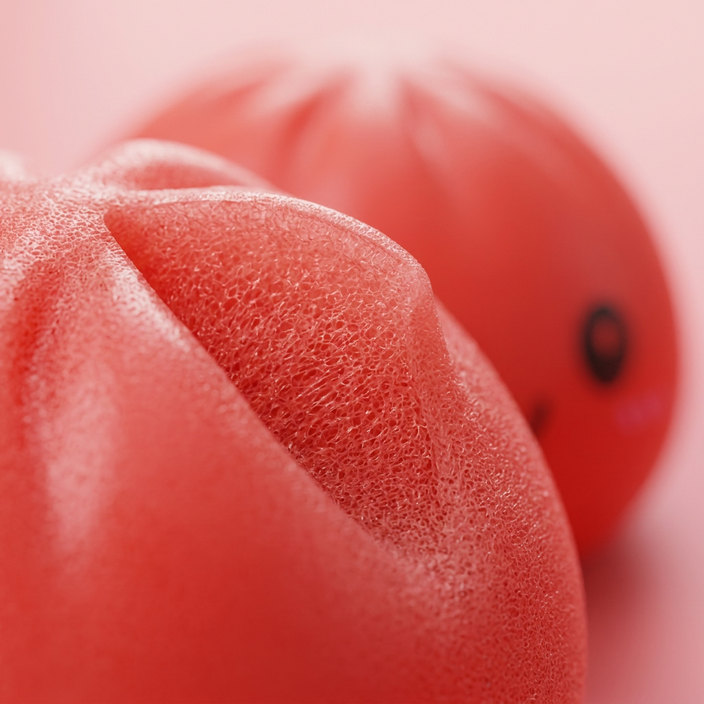 Cherry Red Dumpling Squishy — close-up of the texture