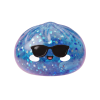 Sparkle Sunglasses Dumpling Squishy being squeezed, soft slow-rise foam