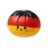 Germany Flag Dumpling Squishy Toy being squeezed, soft slow-rise foam