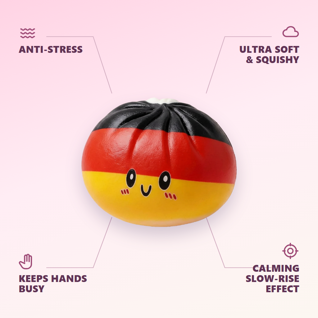 Germany Flag Dumpling Squishy Toy — its benefits