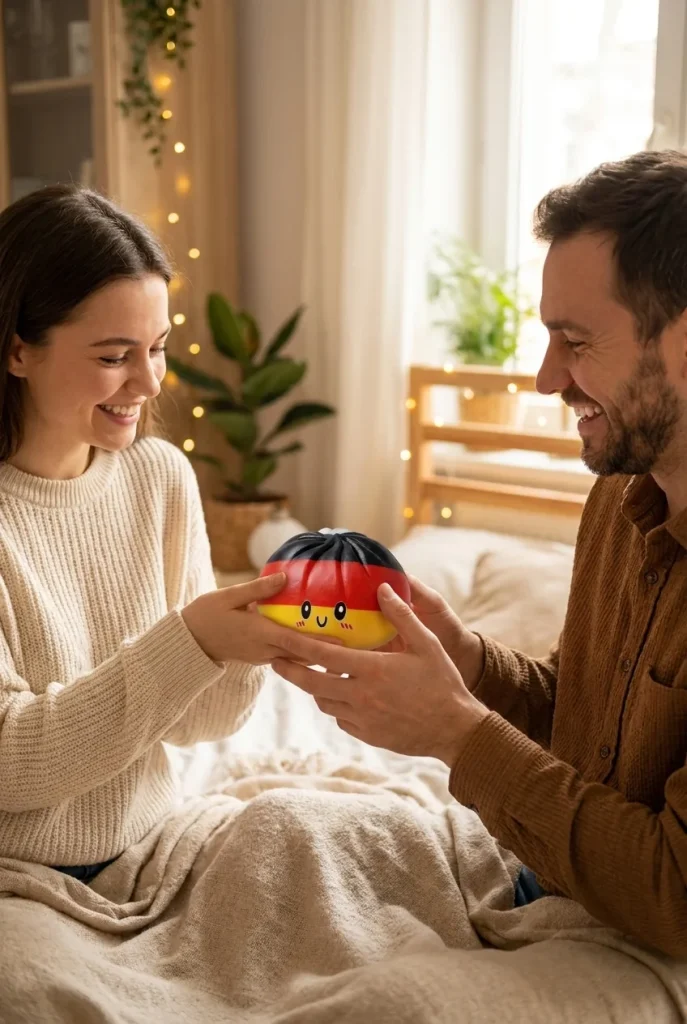 Germany Flag Dumpling Squishy Toy as a gift idea
