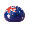 Australia Flag Squishy Dumpling being squeezed, soft slow-rise foam