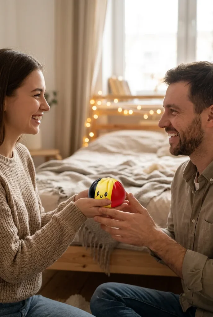 Belgian Flag Dumpling Squishy as a gift idea