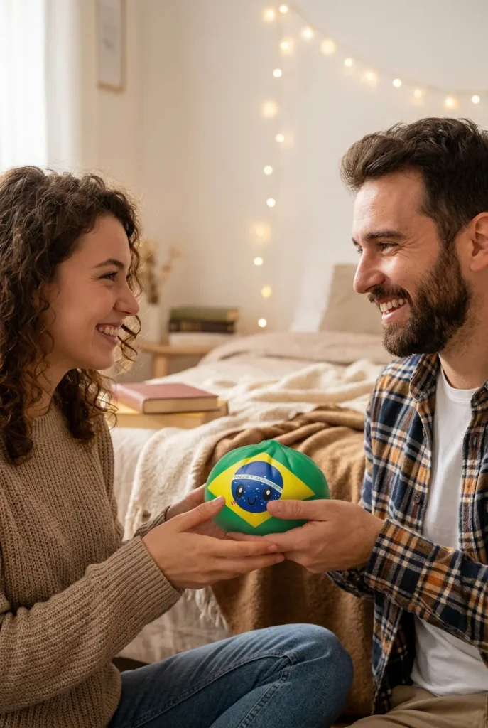 Brazil Flag Dumpling Squishy as a gift idea