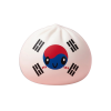 South Korea Flag Squishy Dumpling being squeezed, soft slow-rise foam