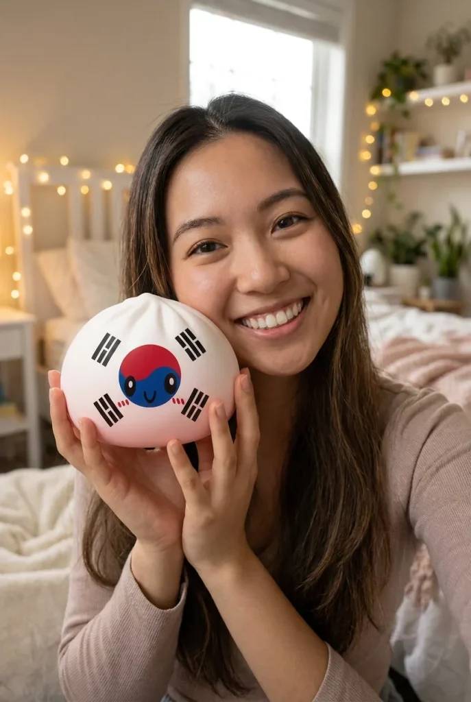 South Korea Flag Squishy Dumpling in everyday life