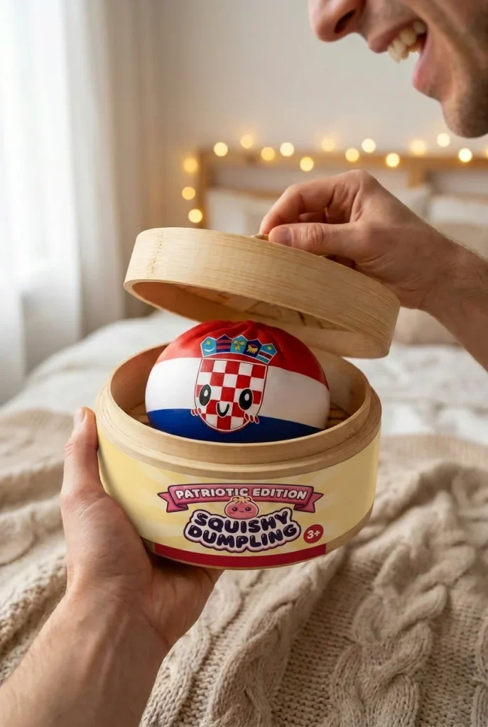 Croatia Flag Dumpling Squishy unboxing moment