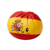Spain Flag Dumpling Squishy being squeezed, soft slow-rise foam