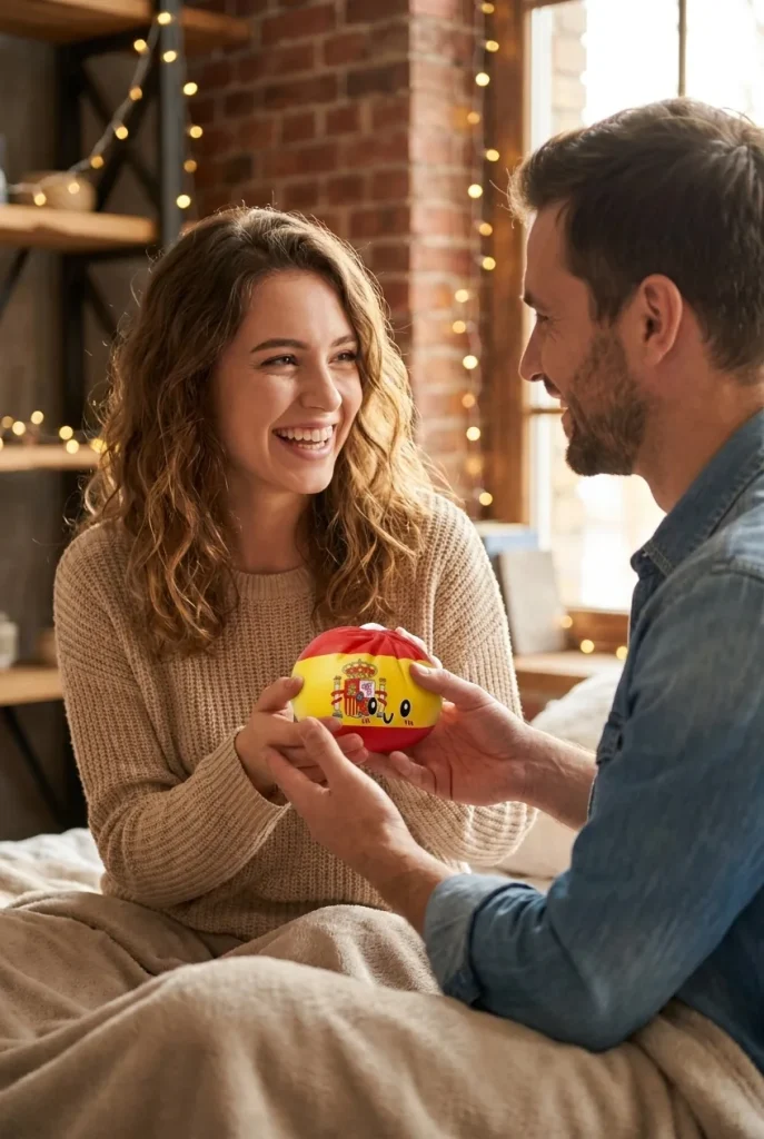 Spain Flag Dumpling Squishy as a gift idea