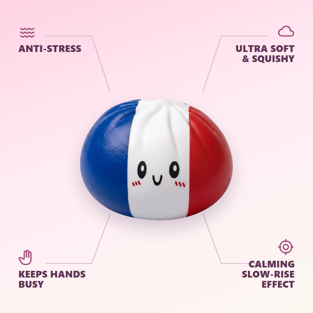 France Flag Dumpling Squishy — its benefits