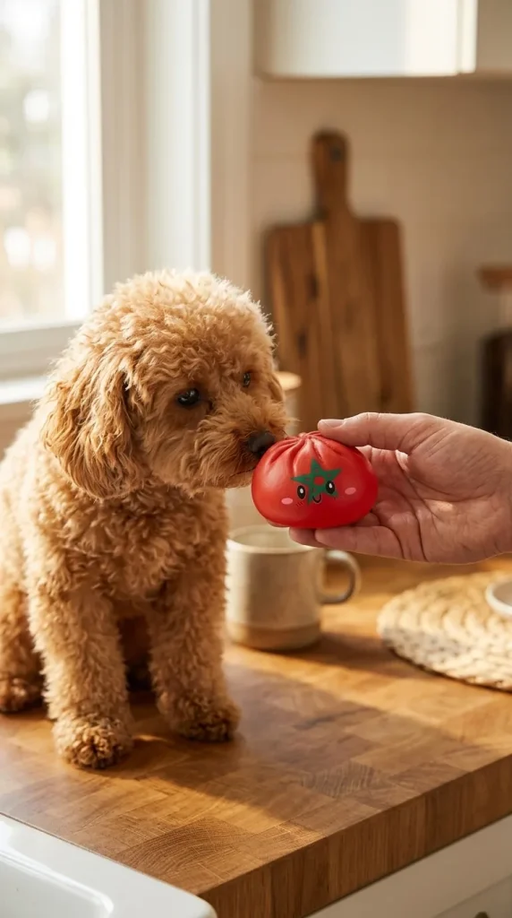 Morocco Flag Dumpling Squishy with a plush friend